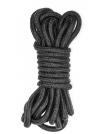 Черная веревка Do Not Disturb - 5 м. - Lola Games - купить с доставкой в Рыбинске