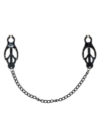 Зажимы на соски Darkside с цепочкой - Lola Games - купить с доставкой в Рыбинске