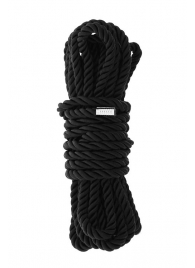 Черная веревка для шибари DELUXE BONDAGE ROPE - 5 м. - Dream Toys - купить с доставкой в Рыбинске