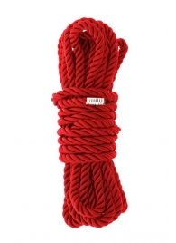 Красная веревка для шибари DELUXE BONDAGE ROPE - 5 м. - Dream Toys - купить с доставкой в Рыбинске