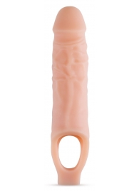 Телесный реалистичный фаллоудлинитель 9 Inch Silicone Cock Sheath Penis Extender - 22,86 см. - Blush Novelties - в Рыбинске купить с доставкой