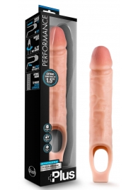 Телесный реалистичный фаллоудлинитель 10 Inch Silicone Cock Sheath Penis Extender - 25,4 см. - Blush Novelties - в Рыбинске купить с доставкой