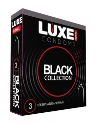 Черные презервативы LUXE Royal Black Collection - 3 шт. - Luxe - купить с доставкой в Рыбинске