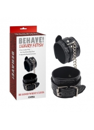 Черные наручники Be good Wrist Cuffs - Chisa - купить с доставкой в Рыбинске