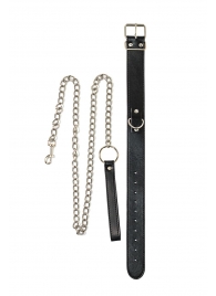 Черный ошейник с поводком Wild - Lola Games - купить с доставкой в Рыбинске