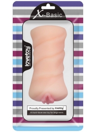 Телесный мастурбатор-вагина X-Basic Pocket Pussy без вибрации - Lovetoy - в Рыбинске купить с доставкой