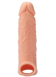 Телесная насадка EXTENDER WITH BALL STRAP 6.5 - 17 см. - Dream Toys - в Рыбинске купить с доставкой