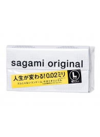 Презервативы Sagami Original 0.02 L-size увеличенного размера - 10 шт. - Sagami - купить с доставкой в Рыбинске