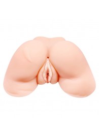 Телесная вибровагина Julie с 2 рабочими отверстиями - Baile - в Рыбинске купить с доставкой