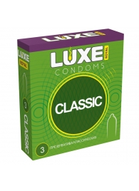 Гладкие презервативы LUXE Royal Classic - 3 шт. - Luxe - купить с доставкой в Рыбинске