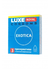 Текстурированные презервативы LUXE Royal Exotica - 3 шт. - Luxe - купить с доставкой в Рыбинске