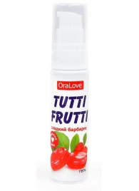 Гель-смазка Tutti-frutti со вкусом барбариса - 30 гр. - Биоритм - купить с доставкой в Рыбинске