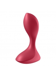 Красный вибромассажёр простаты Satisfyer Backdoor Lover - 14 см. - Satisfyer - в Рыбинске купить с доставкой