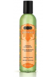 Массажное масло Naturals Tropical Mango с ароматом манго - 236 мл. - Kama Sutra - купить с доставкой в Рыбинске