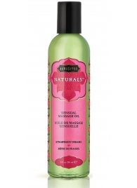 Массажное масло Naturals Strawberry Dreams с ароматом клубники - 236 мл. - Kama Sutra - купить с доставкой в Рыбинске