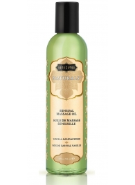 Массажное масло Naturals Vanilla Sandalwood с ароматом ванили и сандала - 236 мл. - Kama Sutra - купить с доставкой в Рыбинске