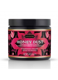 Пудра для тела Honey Dust Body Powder с ароматом клубники - 170 гр. - Kama Sutra - купить с доставкой в Рыбинске