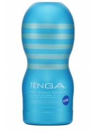 Мастурбатор с охлаждающей смазкой TENGA Original Vacuum Cup Cool - Tenga - в Рыбинске купить с доставкой