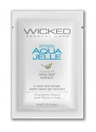 Гель-лубрикант Simply Aqua Jelle - 3 мл. - Wicked - купить с доставкой в Рыбинске