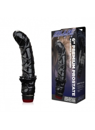 Черный вибромассажер простаты 6  Premium Prostate Massager - BlueLine - в Рыбинске купить с доставкой