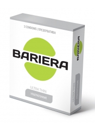 Ультратонкие презервативы Bariera Ultra Thin - 3 шт. - Bariera - купить с доставкой в Рыбинске