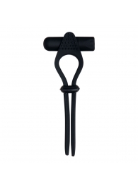 Черное эрекционное лассо с вибропулей Black Tie Affair - Zero Tolerance - в Рыбинске купить с доставкой