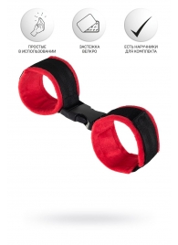 Красно-черные велюровые оковы Anonymo - ToyFa - купить с доставкой в Рыбинске