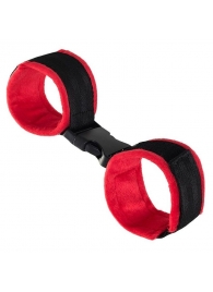 Красно-черные велюровые оковы Anonymo - ToyFa - купить с доставкой в Рыбинске