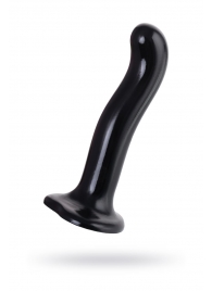 Черный стимулятор для пар P G-Spot Dildo Size M - 18 см. - Strap-on-me - в Рыбинске купить с доставкой