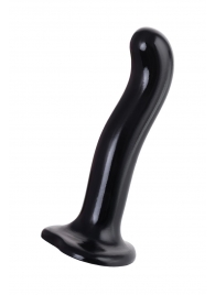 Черный стимулятор для пар P G-Spot Dildo Size M - 18 см. - Strap-on-me - в Рыбинске купить с доставкой