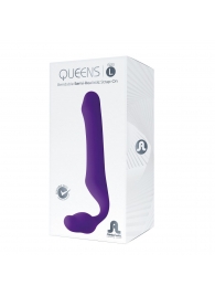 Фиолетовый безремневой страпон Queens L - Adrien Lastic - купить с доставкой в Рыбинске