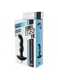 Черная вибропробка для простаты FantASStic Vibrating Prostate Plug - 14,5 см. - Dream Toys - в Рыбинске купить с доставкой