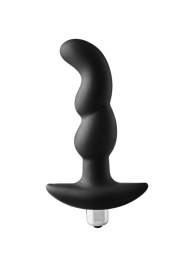 Черная вибропробка для простаты FantASStic Vibrating Prostate Plug - 14,5 см. - Dream Toys - в Рыбинске купить с доставкой