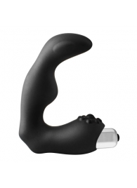 Черный вибромассажер простаты FantASStic Vibrating Prostate Massager - 11,3 см. - Dream Toys - в Рыбинске купить с доставкой