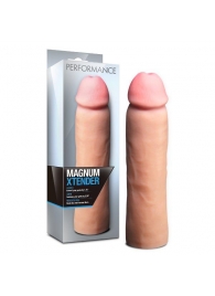 Телесная фаллическая насадка на пенис Magnum Xtender - 23 см. - Blush Novelties - в Рыбинске купить с доставкой