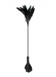 Двусторонний стек-щекоталка Sweet Caress Feather Whip - 58 см. - Sweet Caress - купить с доставкой в Рыбинске