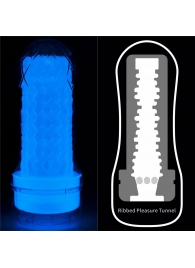 Светящийся в темноте мастурбатор Lumino Play Masturbator Ribbed - Lovetoy - в Рыбинске купить с доставкой