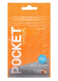 Карманный мастурбатор HEXA-BRICK - Tenga - в Рыбинске купить с доставкой