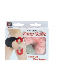 Металлические наручники с розовой меховой опушкой METAL HANDCUFF WITH PLUSH PINK - Dream Toys - купить с доставкой в Рыбинске