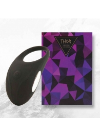 Черное эрекционное виброкольцо Thor Cockring - FeelzToys - в Рыбинске купить с доставкой