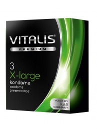 Презервативы увеличенного размера VITALIS PREMIUM x-large - 3 шт. - Vitalis - купить с доставкой в Рыбинске