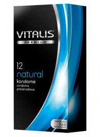 Классические презервативы VITALIS PREMIUM natural - 12 шт. - Vitalis - купить с доставкой в Рыбинске
