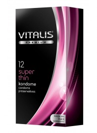 Ультратонкие презервативы VITALIS PREMIUM super thin - 12 шт. - Vitalis - купить с доставкой в Рыбинске