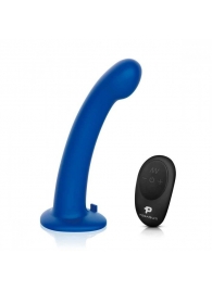 Синяя насадка Remote Control P-Spot G-Spot с черными трусиками - 20 см. - Pegasus - купить с доставкой в Рыбинске