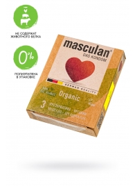 Экологически чистые презервативы Masculan Organic - 3 шт. - Masculan - купить с доставкой в Рыбинске