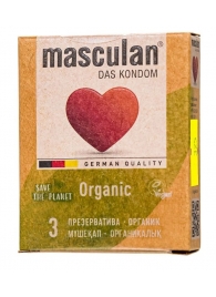 Экологически чистые презервативы Masculan Organic - 3 шт. - Masculan - купить с доставкой в Рыбинске