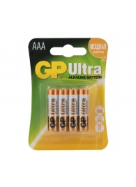 Батарейки алкалиновые GP Ultra Alkaline 24А AАA/LR03 - 4 шт. - Элементы питания - купить с доставкой в Рыбинске