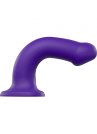 Фиолетовый фаллоимитатор-насадка Strap-On-Me Dildo Dual Density size L - 19 см. - Strap-on-me - купить с доставкой в Рыбинске