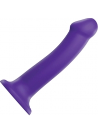 Фиолетовый фаллоимитатор-насадка Strap-On-Me Dildo Dual Density size L - 19 см. - Strap-on-me - купить с доставкой в Рыбинске