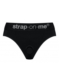 Черные трусики для насадок Heroine Lingerie Harness - size M - Strap-on-me - купить с доставкой в Рыбинске
